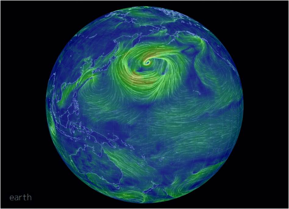 EARTH WIND MAP… IN REAL TIME – NUMERIC LANDSCAPE