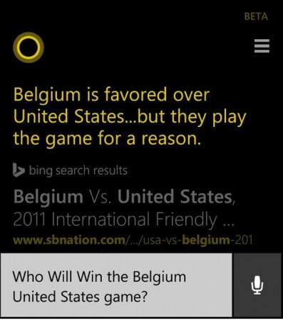 Cortana world cup