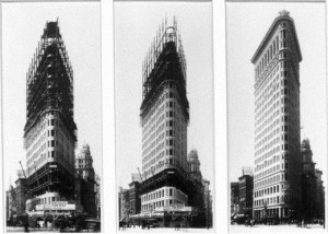 "Flatiron Building Construction, New York Times - Library of Congress, 1901-1902 crop" by Credited to the Library of Congress - From The Times online store, located here.. Licensed under Public Domain via Wikimedia Commons