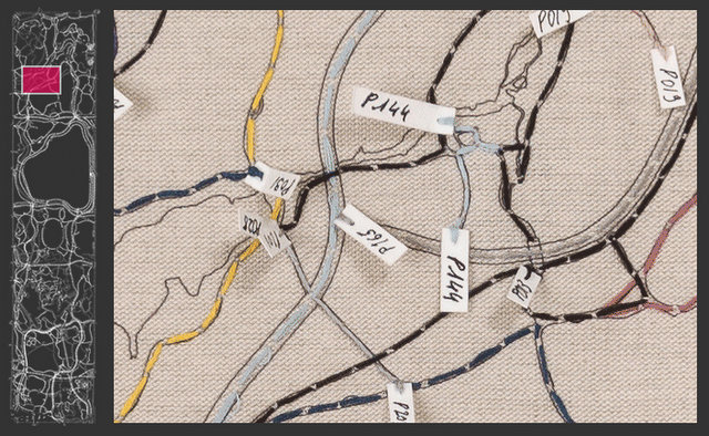 Capture d'écran de la  carte interactive  sur le site Web Public Art Fund